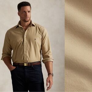Men's Tan Ralph Lauren Shirt
